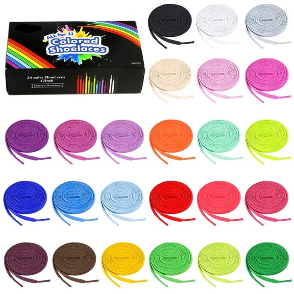 24 pairs Colored Shoelaces